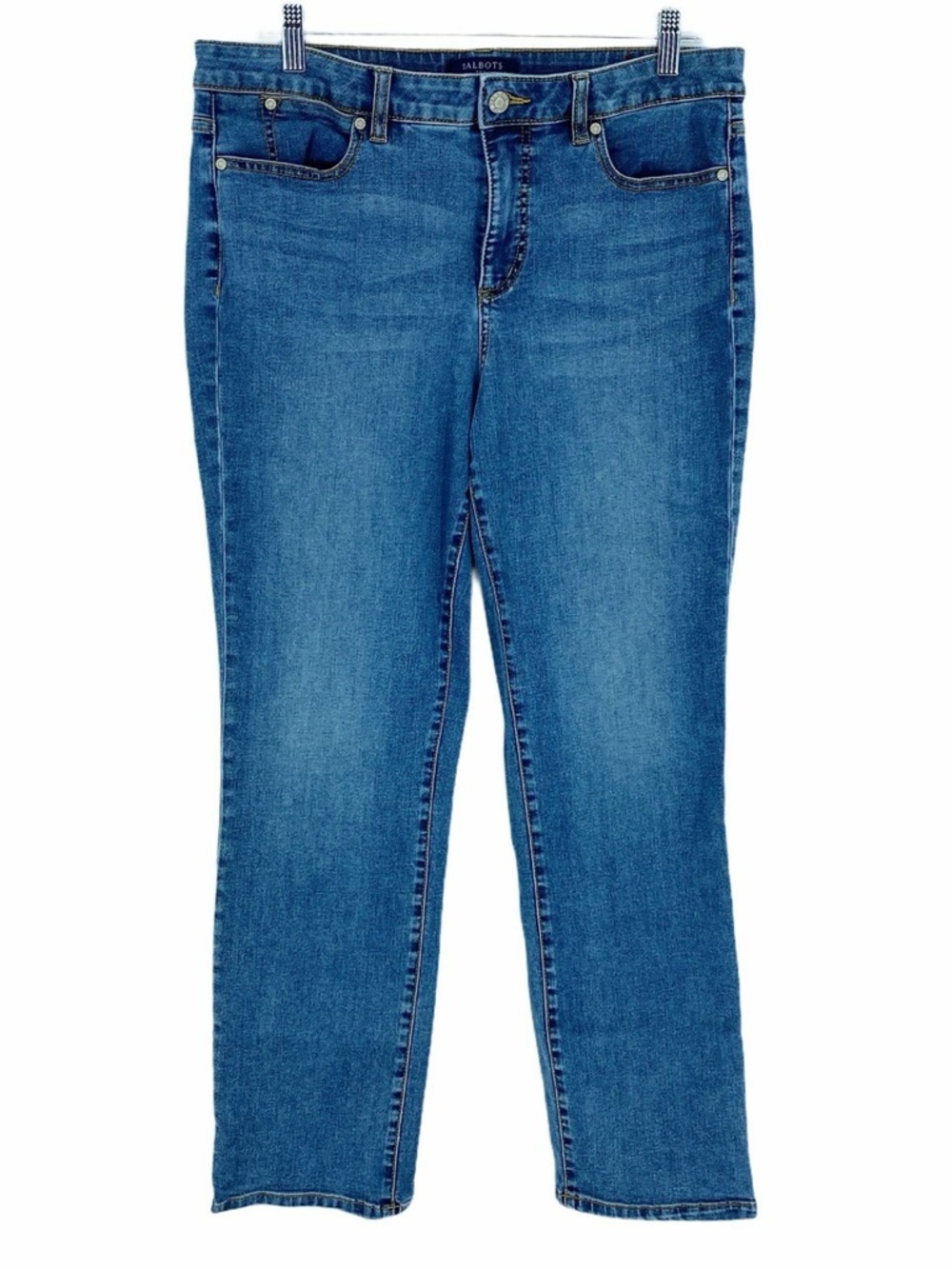 Talbots Womens Blue Washed Size 4 Straight leg